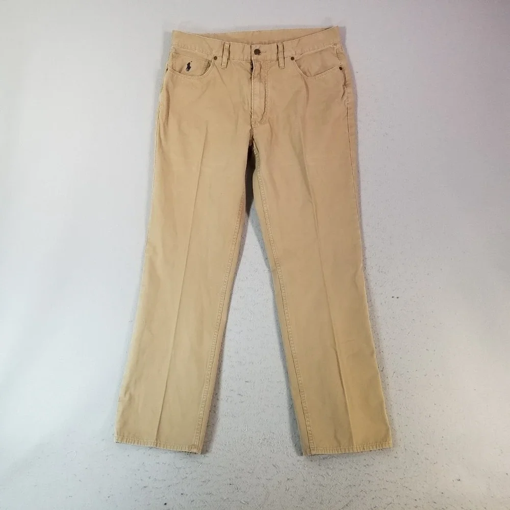Polo Ralph Lauren jeans men's 36x32 brown relaxed fit straight denim pants